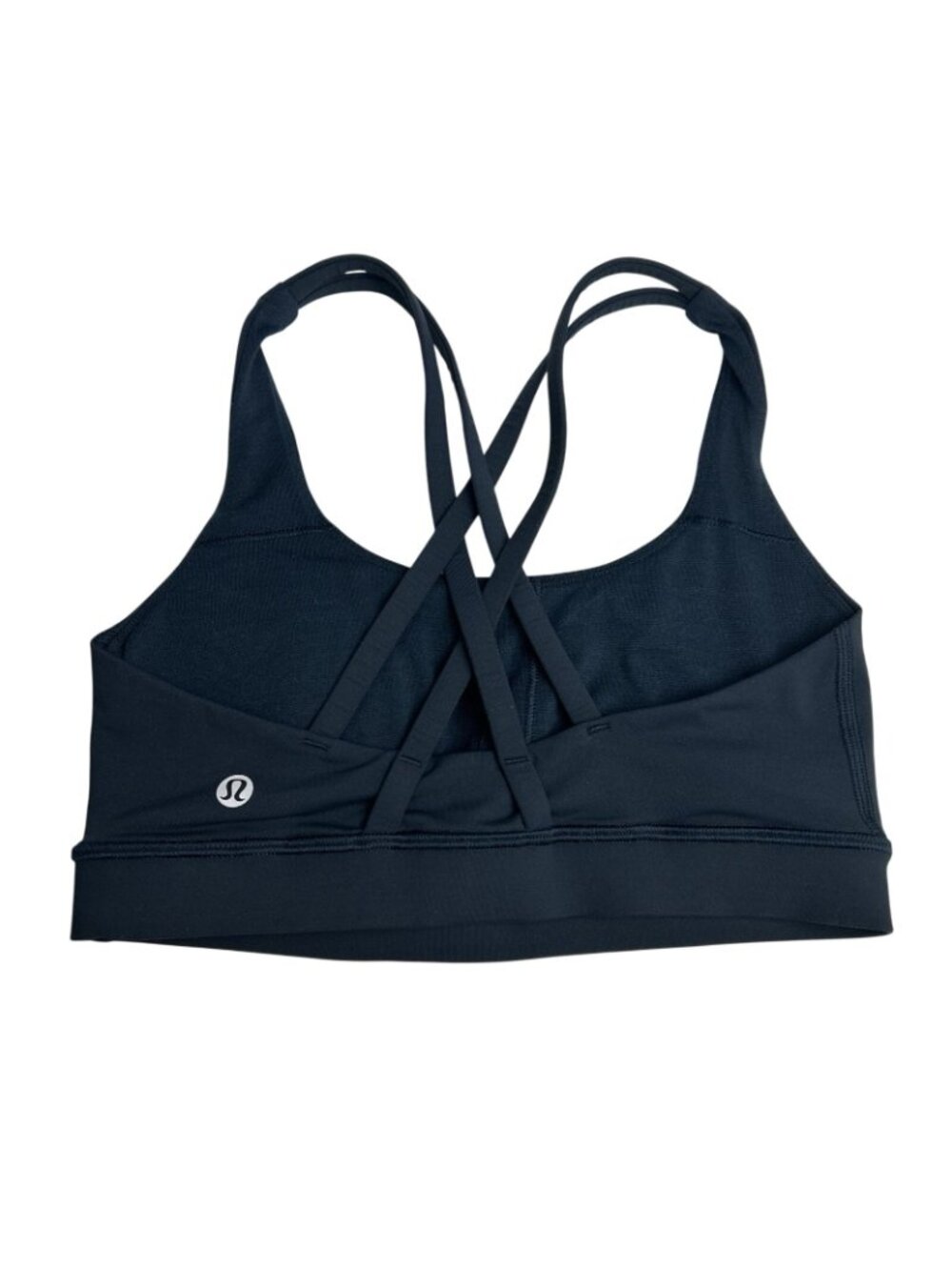 Lululemon Energy Bra Strappy Back Sports Bra Size 4 Navy Blue Gym Athletic - Picture 4 of 12